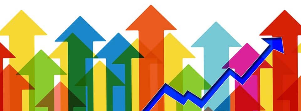 grafico barre crescita impresa commerciale